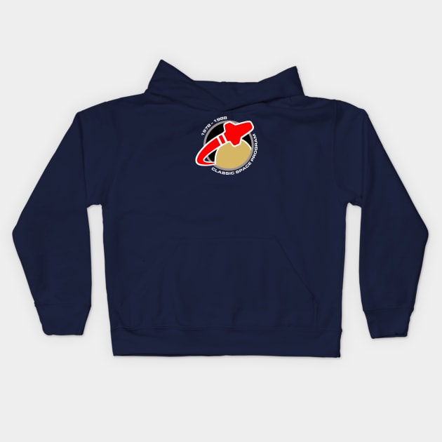 Classic Space Patch Kids Hoodie by GrantMcDougall